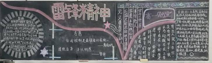 clip_image014.jpg 说明: 学习雷锋主题黑板报设计